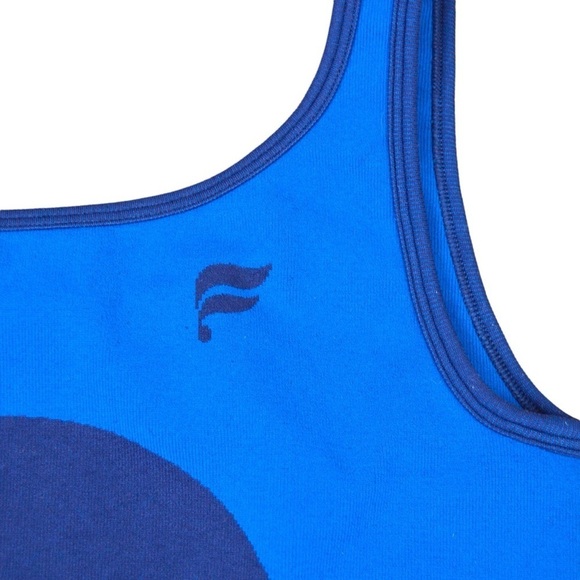 Fabletics Sunny Reversible Low Impact Sports Bra, Midnight Navy/Splash - Large - Picture 3 of 6